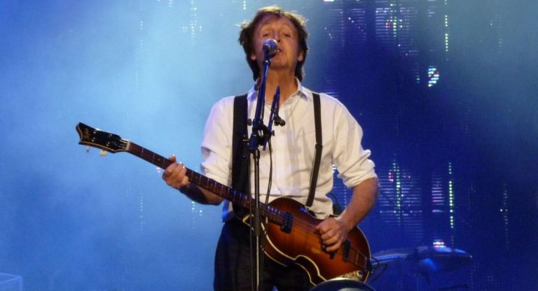 Paul McCartney performing in Dublin, Ireland. (Photo: