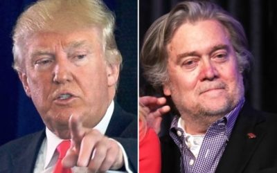 Donald Trump and Steve Bannon