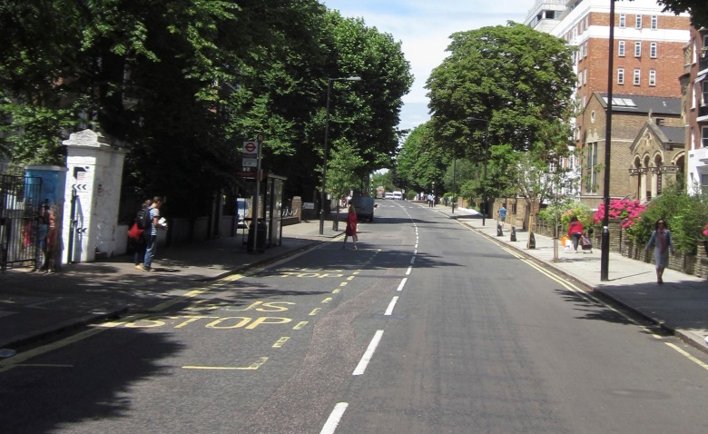 Abbey Road today, the scene of The Beatles' famous photo for the Abbey Road album. (Photo: Matt Kindelmann)