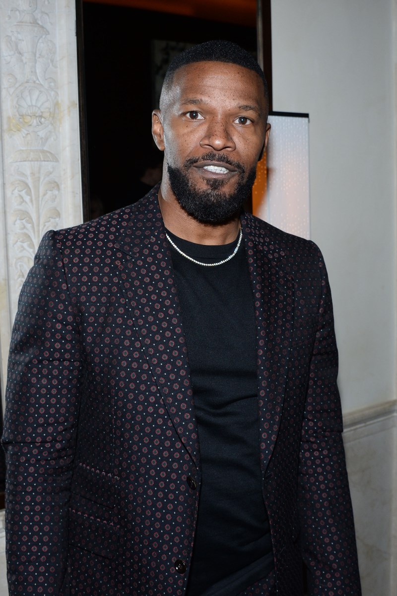 Jamie Foxx performed at the Prostate Cancer Foundation's Dinner At Daniel  (Photo by Paul Bruinooge/PMC/PMC)