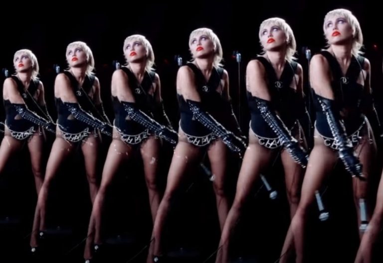 Miley Cyrus flaunts her new-found freedom in her new Midnight Sky video. (Photo: ScreenCap)