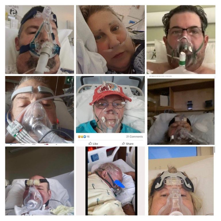 COVID patients who later died and were fiercely against vaccinations. (Photo Collage: Facebook/Reddit)