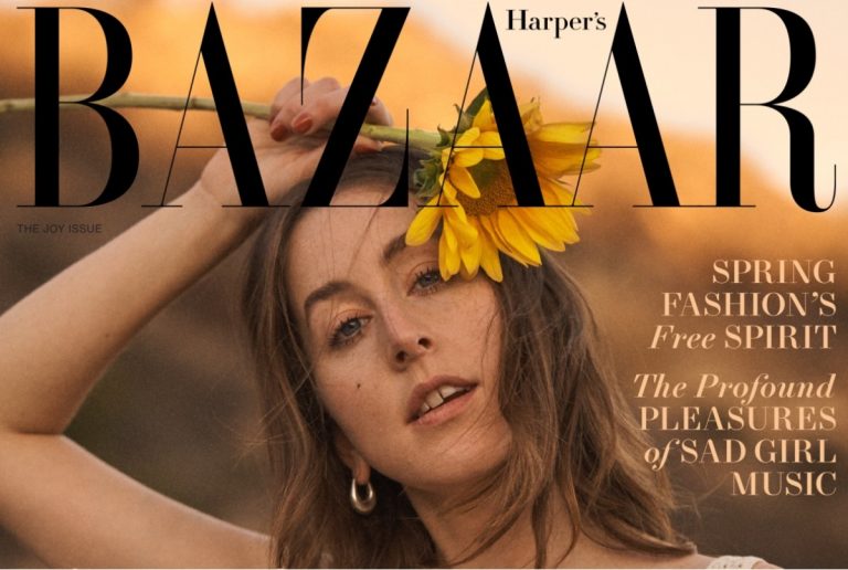 ALana Haim is a flower child in Harper's Bazaar. (Photo: Josh Olins for Harper's Bazaar)