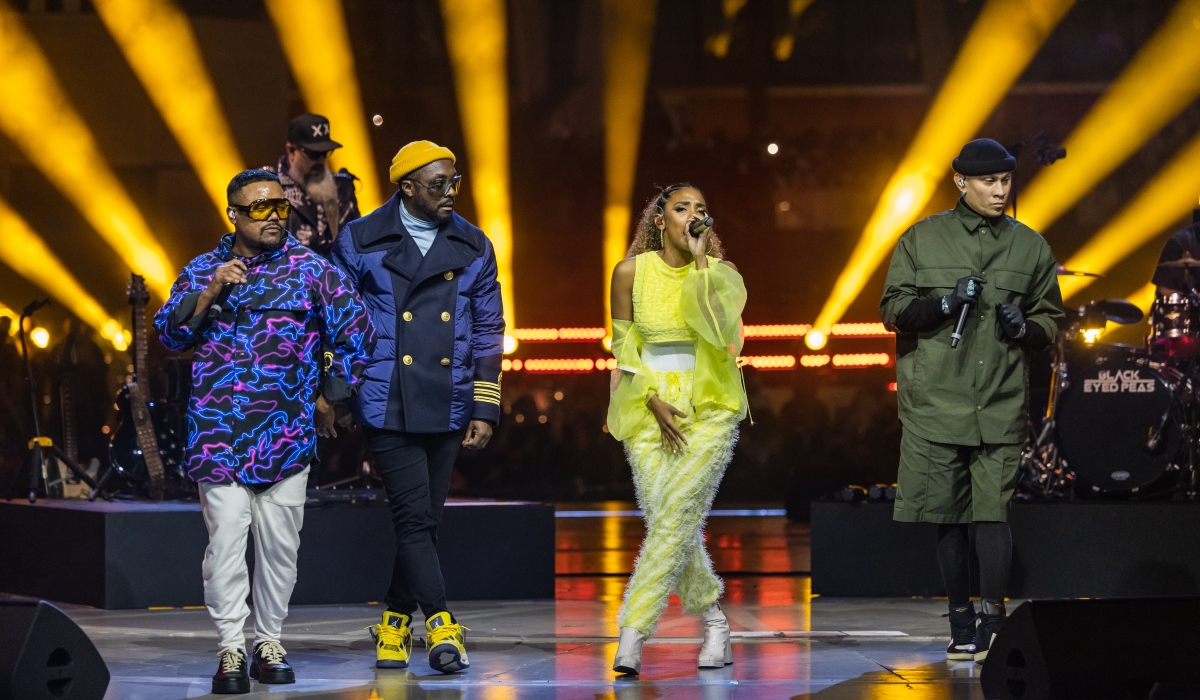 DUBAI, 25 January 2022. J. Rey Soul of the Black Eyed Peas was visually stunning at Al Wasl, during Expo 2020 in Dubai. (Photo by Christophe Viseux/Expo 2020 Dubai)