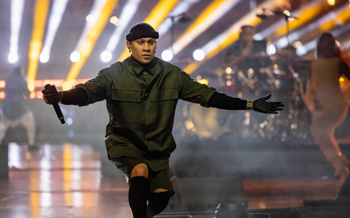 Taboo takes center stage at the Dubai Expo 2020 showcase. (Photo by Suneesh Sudhakaran/Expo 2020 Dubai)