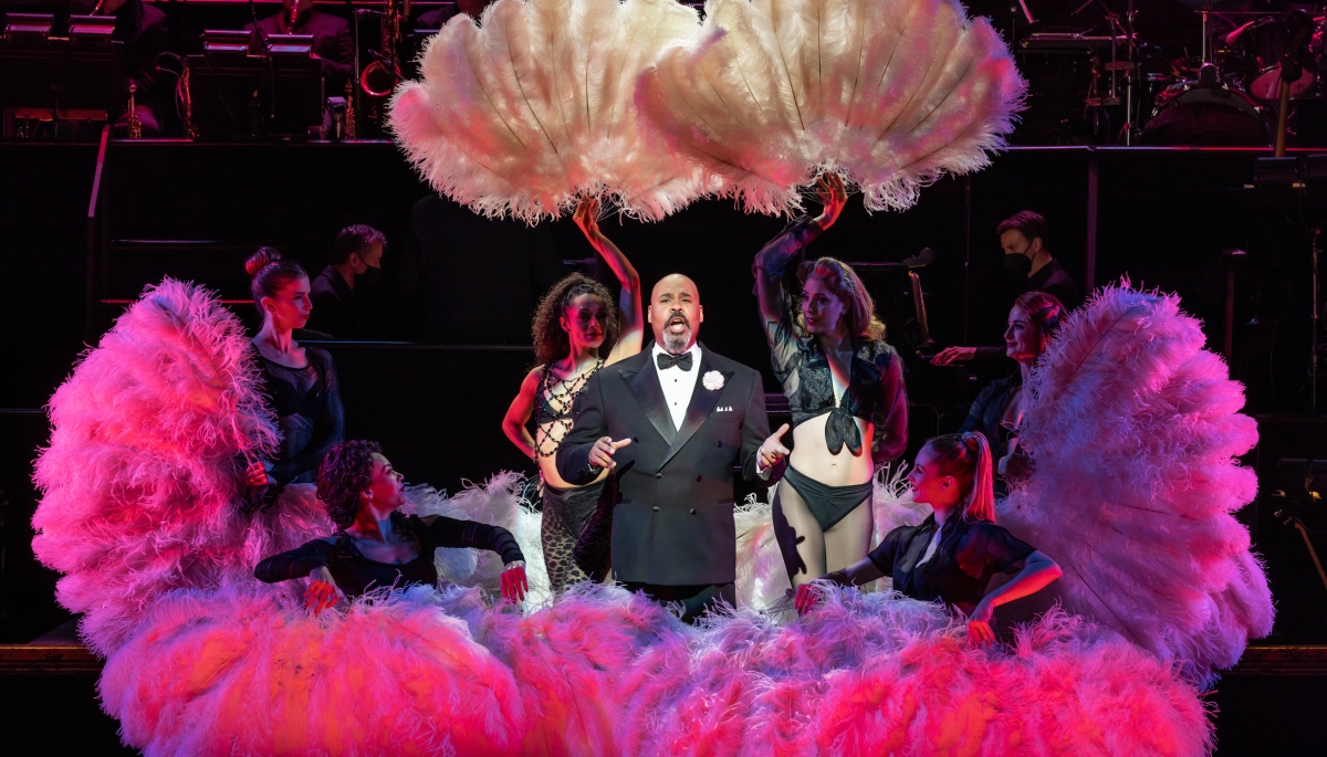 James Monroe Iglehart takes center stage in 'All I Care About' on Broadway. (Photo: Jeremy Daniel)