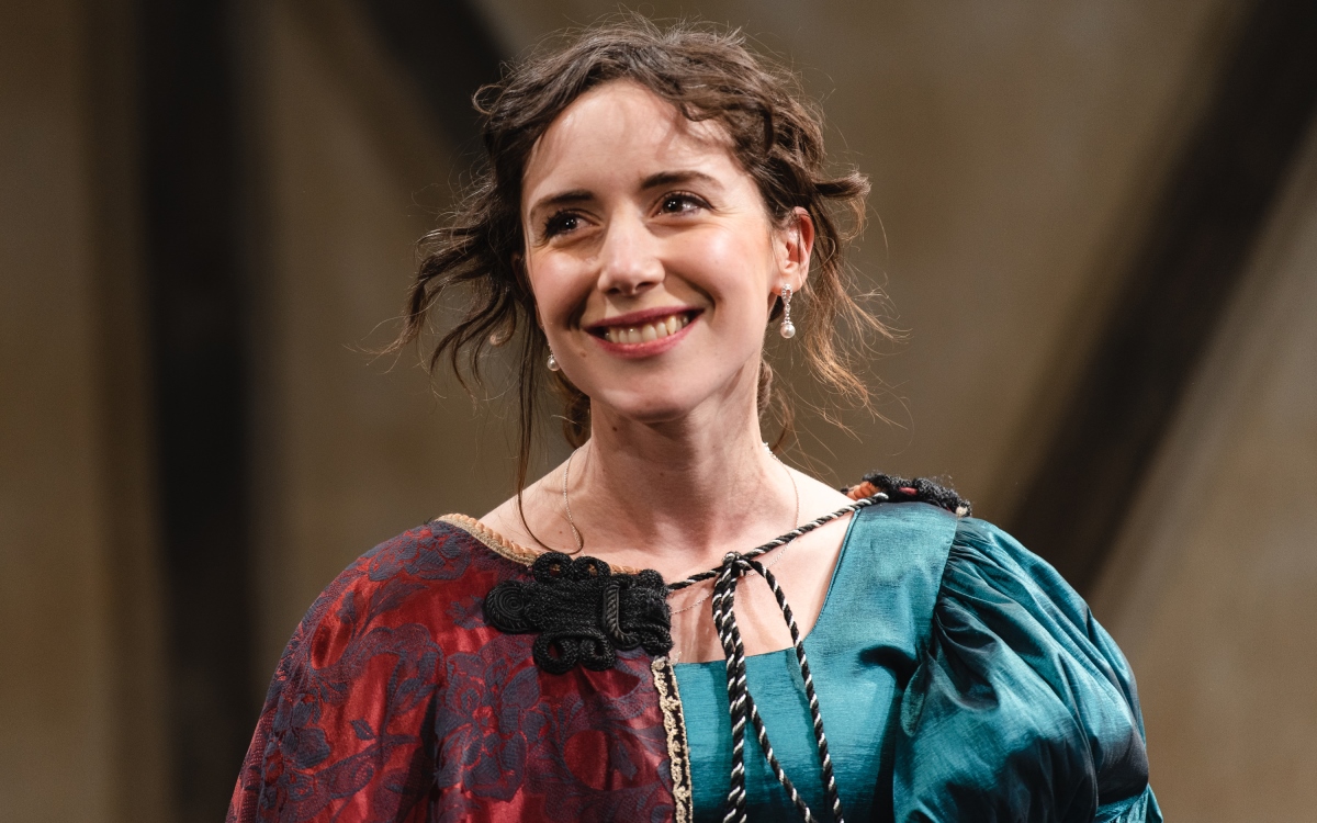 Talene Monahon stars in 'Jane Anger,' a Shakespearean farce she wrote, now running in the West Village. (Photo: Valerie Terranova)