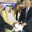 President Donald Trump and First Lady Melania Trump join King Salman bin Abdulaziz Al Saud of Saudi Arabia, and the President of Egypt, Abdel Fattah Al Sisi. (Official White House Photo by Shealah Craighead)