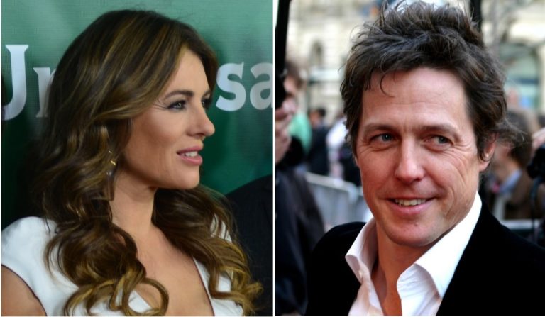 Hugh Grant was dating Elizabeth Hurley when he was arrested for a sex act in 1995. (Photos: NYI collage)