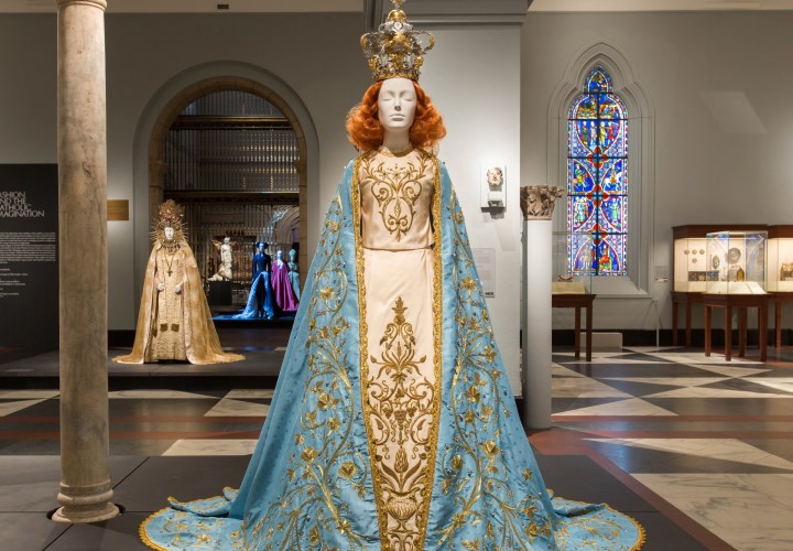A vestment for the statue of Our Lady of Graces in Palagianello, Italy, from the Met's “Heavenly Bodies” exhibit. (Photo: Metropolitan Museum of Art)