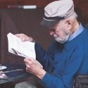 Lawrence Ferlinghetti in 2012 at Caffe Trieste. He helped define the Beat Generation. (Photo Christopher Michel)