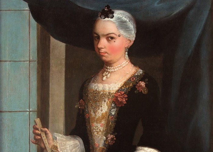 A portrait of Doña Maria Tomasa Durán López de Cárdenas painted around 1762 by Juan Patricio Morlete Ruiz. (Photo: Metropolitan Museum of Art)