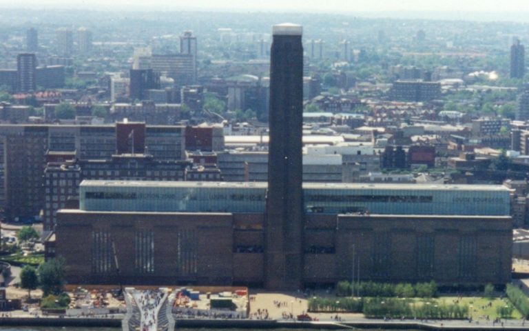 Tom Cruise was spotted atop the Tate Modern museum in London, filming his new Mission Impossible movie. (Photo: Wurzeller)