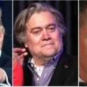 Steve Bannon (center) and Michael Flynn (right) are fanning Trump's alt-right base. (Photos: Getty)