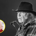 Neil Young and Joni Mitchell (inset) are protesting Joe Rogan's COVID-19 misinformation. (Photos:Library of Congress/Tore Sætre)
