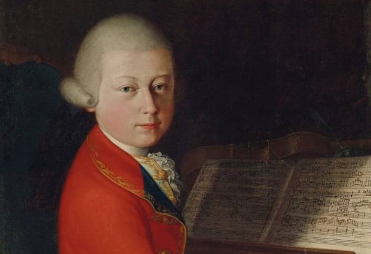 Mozart was 13 when he posed for this portrait in Italy in 1790. It's set for auction in Paris. Click photo to see it full-size. (Photo: Christie's)
