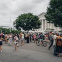 Protesters gather outside the Supreme Court following abortion repeal. (Photo: John Brighenti)