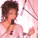 Houston performing at a state dinner in the White House honoring then-South African president Nelson Mandela in 1994
