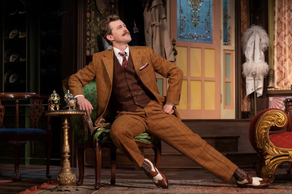 Alex Moffat displays his comedic skills in 'The Cottage,' an uproarious Broadway comedy.