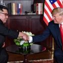 Donald Trump meets with North Korean dictator Kim Jong Un. (Photo: Dan Scavino)