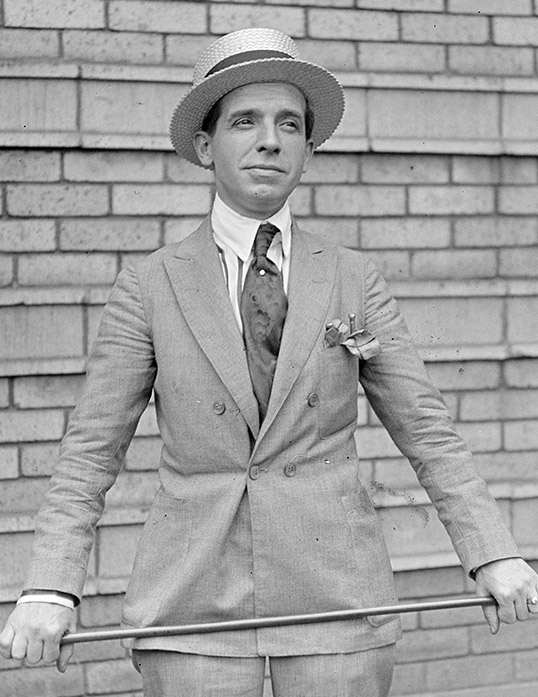 Charles Ponzi, circa 1920, inventor of the Ponzi Scheme. 