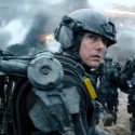om Cruise hot-foots it in a scene from his new sci-fi action/adventure flick ‘Edge of Tomorrow.