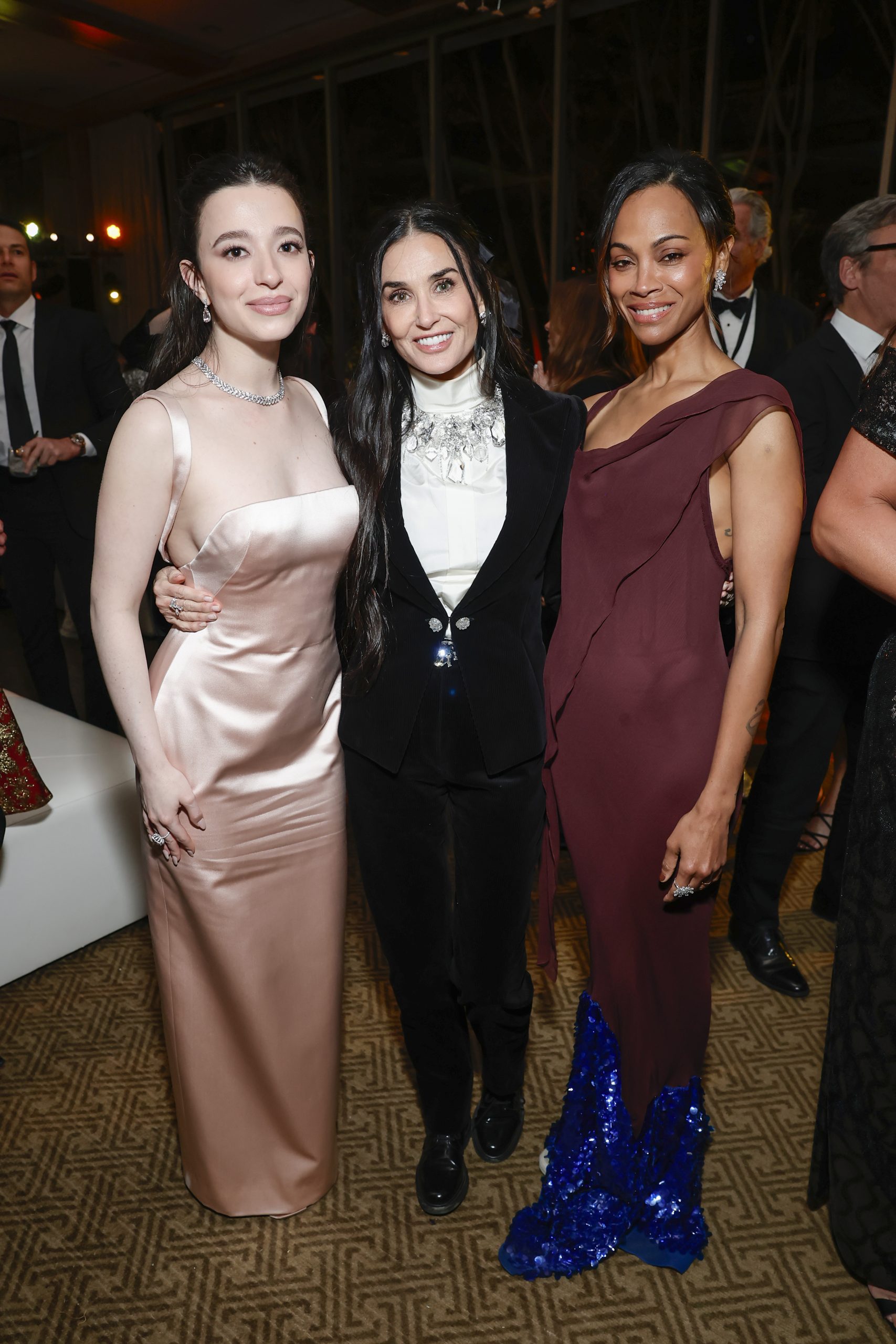 Mikey Madison draws inspiration from Demi Moore, and Zoe Saldana at the After Party for the 36th Annual Palm Springs International Film Awards. (Photo by Emma McIntyre/Getty Images for Palm Springs International Film Society)