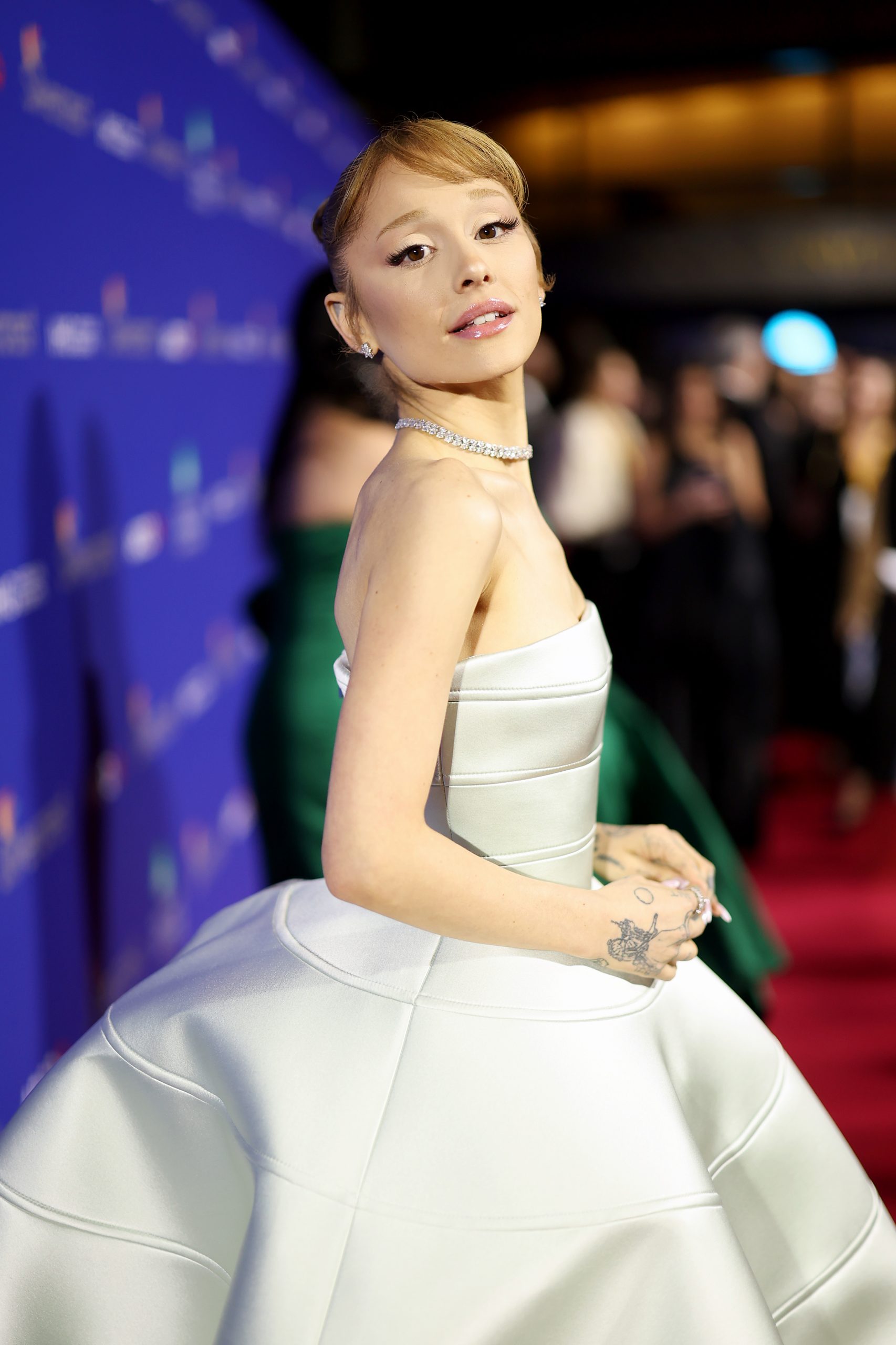 Ariana Grande gives off an Audrey Hepburn vibe at the 36th Annual Palm Springs International Film Awards. (Photo by Matt Winkelmeyer/Getty Images for Palm Springs International Film Society)