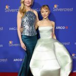 Nicole Kidman and Ariana Grande pose together at the 36th Annual Palm Springs International Film Awards. (Photo by Matt Winkelmeyer/Getty Images for Palm Springs International Film Society)