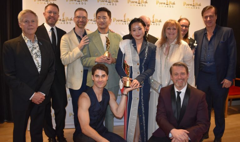 Winners of six Drama Desk awards, the cast of Maybe Happy Ending. (Photo: Krystal Chocianowski & Iris Wiener)