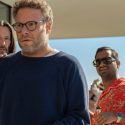 Keanu Reeves as Gabriel, Seth Rogen as Jeff, and Aziz Ansari as Arkj have a fateful meeting in 'Good Fortune. (Photo: Eddy Chen)