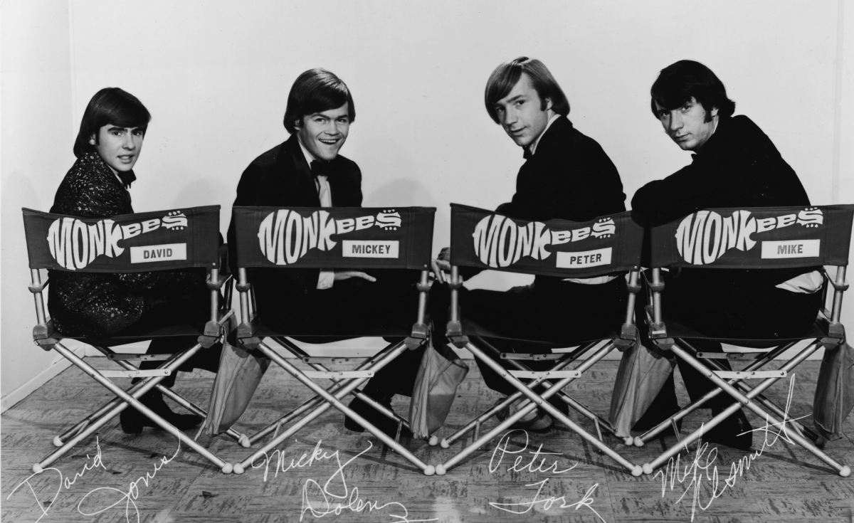 The Monkees, (L-R) Davy Jones, Micky Dolenz, Peter Tork, Michael Nesmith. (Photo: International Artists)