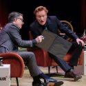 Stephen Colbert and Conan O'Brien swapped stories at the (Photo: Tony Turner)
