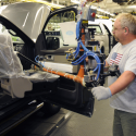 A U.S. autoworker mans the line at a Ford plant. (Photo: Ford Motor Co.)