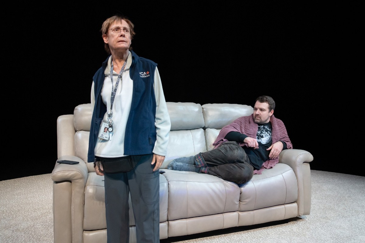 Laurie -Metcalf and Micah Stock in a Samuel Hunter play on Broadway. (Photo: Julieta Cervantes)