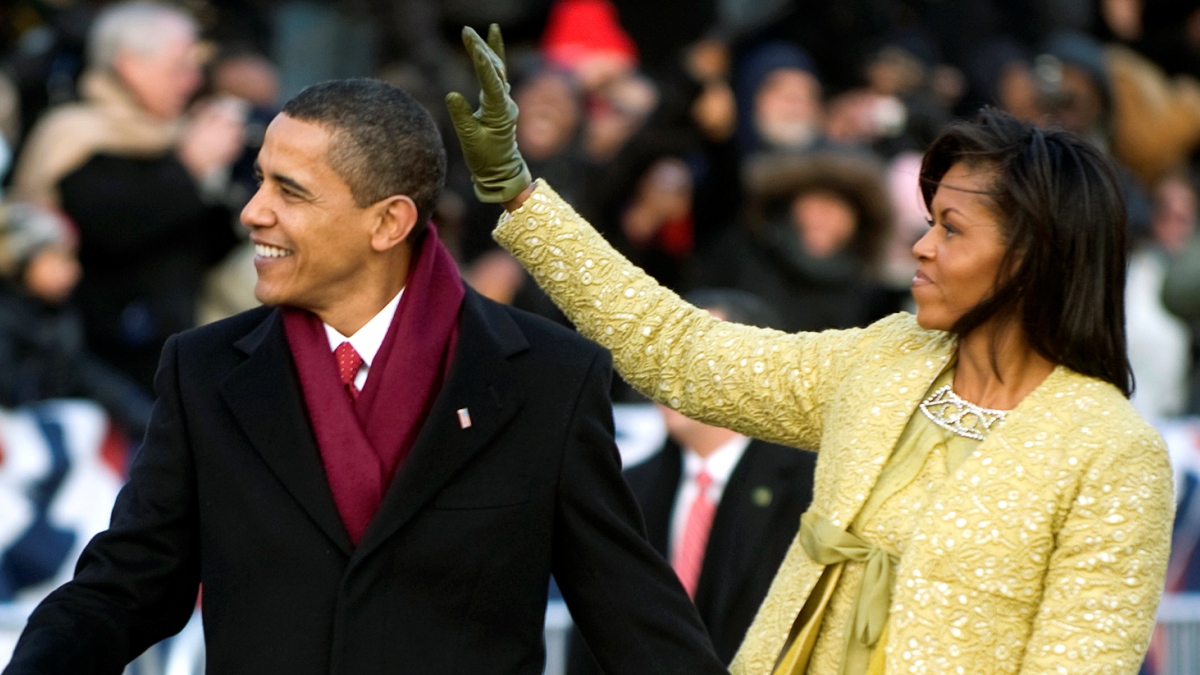 Barack and Michelle Obama on inauguration day in 2009. (Photo: Govt)