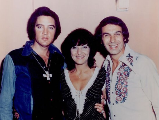 Freddie Cannon (right) with the King, Elvis Presley in this undated photo. (Photo: DIS Company)