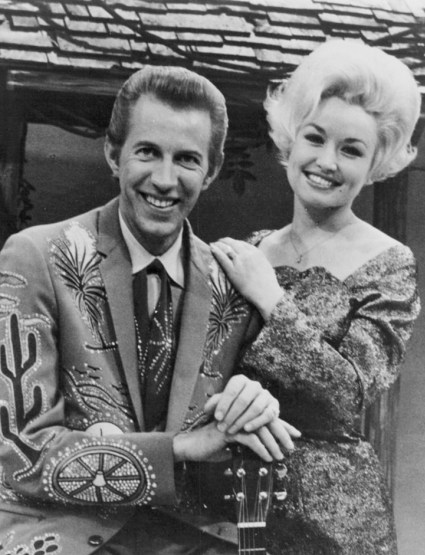 Porter Wagoner and Dolly Parton, circia 1969, from Wagoner's show. (Photo: Moeller Talent, Inc.)