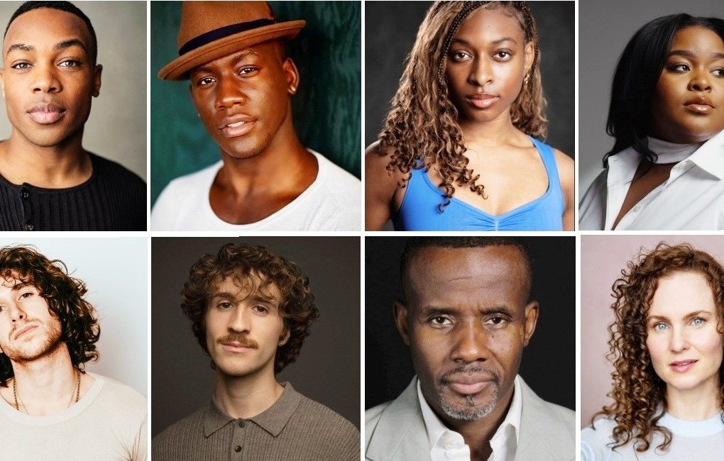 The Midnight cast from top left: Sidney DuPont, Kolbi Jordan, Jeremy Beloate, Autumn Hurlbert. Bottom left: Ayana George, Ndaya Dream Hoskins, from the original, Jimmy Brewer, Dwayne Clark. (For photo credits see below)