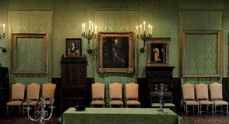 Empty frames still hang on the walls at the Isabella Stewart Gardner Museum in Boston where thieves made off with several masterpieces. (Photo: Isabella Stewart Gardner Museum)