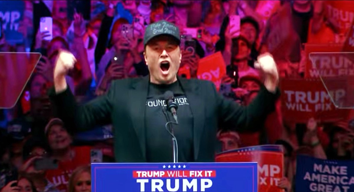 Elon Musk and Donald Trump may be a dangerous combination of a megalomanic and a demagogue. (Photo: ScreenCap)
