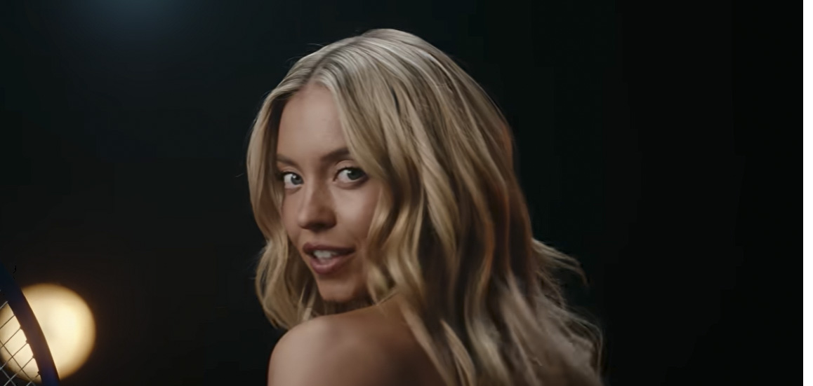 Actress Sidney Sweeney knows how to attract attention in her new sports betting ad. (Photo: Novig/ScreenCap)