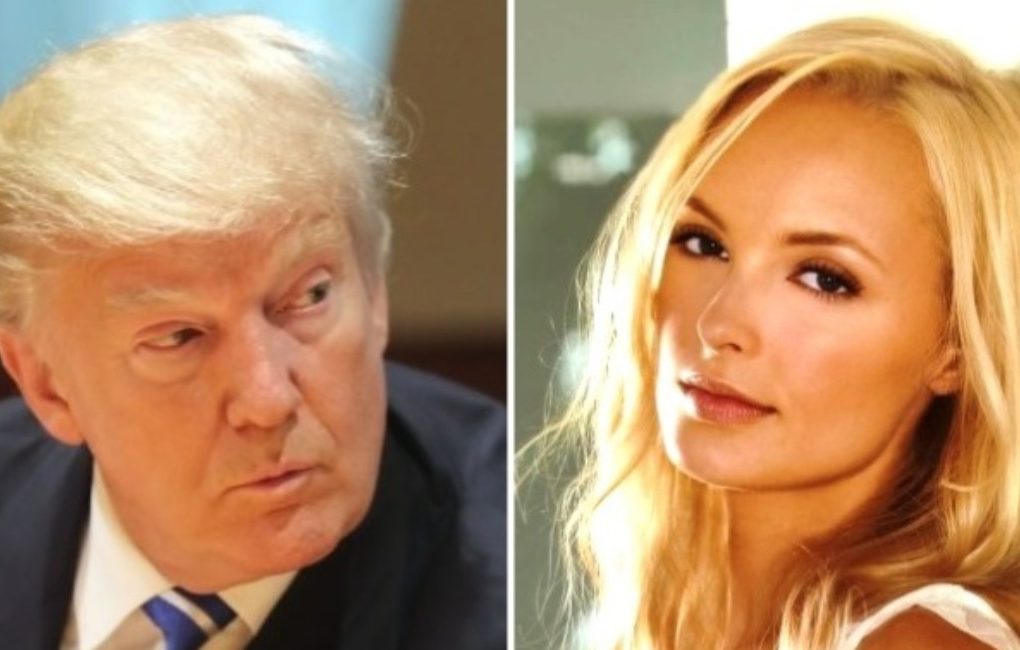 Donald Trump may have fathered a child with Playboy model Shera Bechard, according to circumstantial evidence and a theory going viral on the Internet. (Photo: INYI collage)