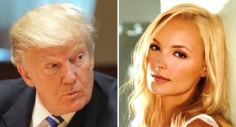 Donald Trump may have fathered a child with Playboy model Shera Bechard, according to circumstantial evidence and a theory going viral on the Internet. (Photo: INYI collage)