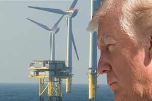 President Trump's effort to kill offshore windmill projects is being challenged in court. (Photo: NYI/Collage)