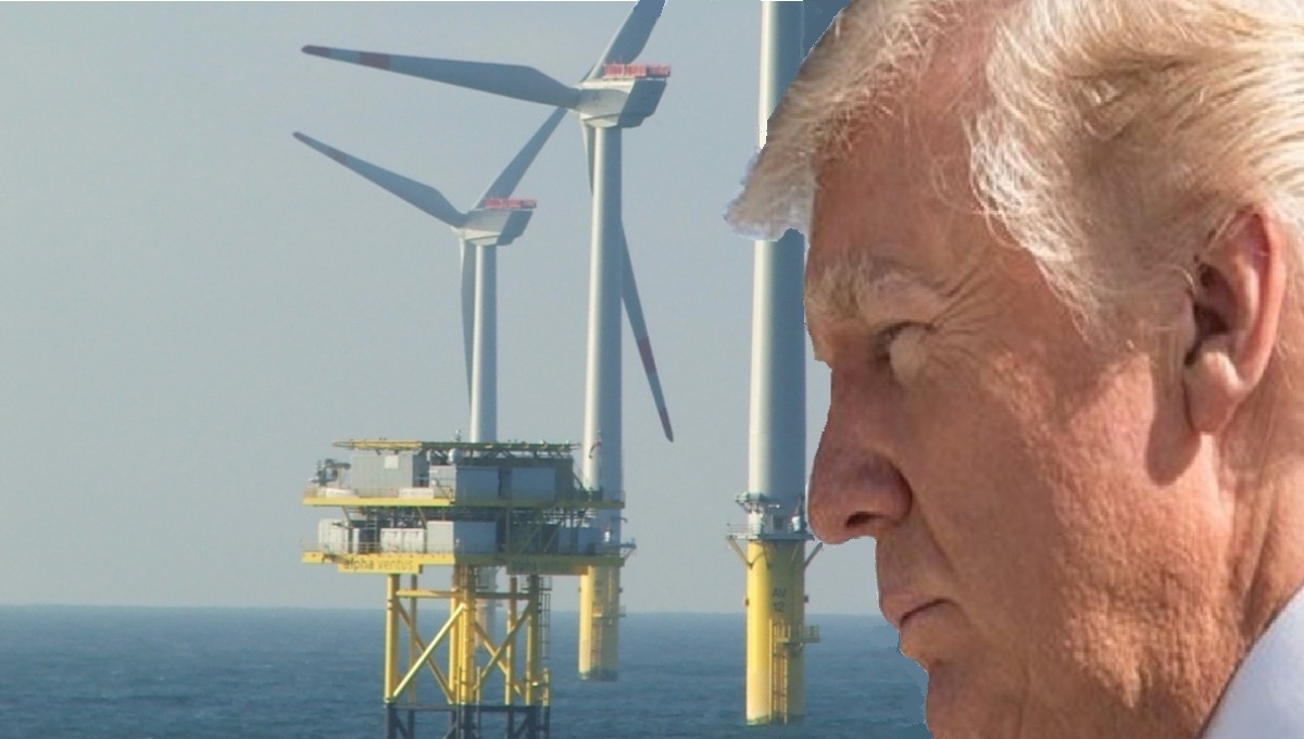 President Trump's effort to kill offshore windmill projects is being challenged in court. (Photo: NYI/Collage)