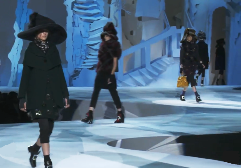 Marc Jacobs' whimsical fashions sparked an outcry over his use of underage models. (Photo: ScreenCap/FashionTV)