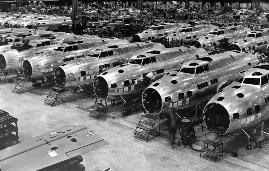 About 40% of the aluminium used in World War II bombers came from Canada Today, the U.S. imports 70% of the metal from Canada. (Air Force photo)