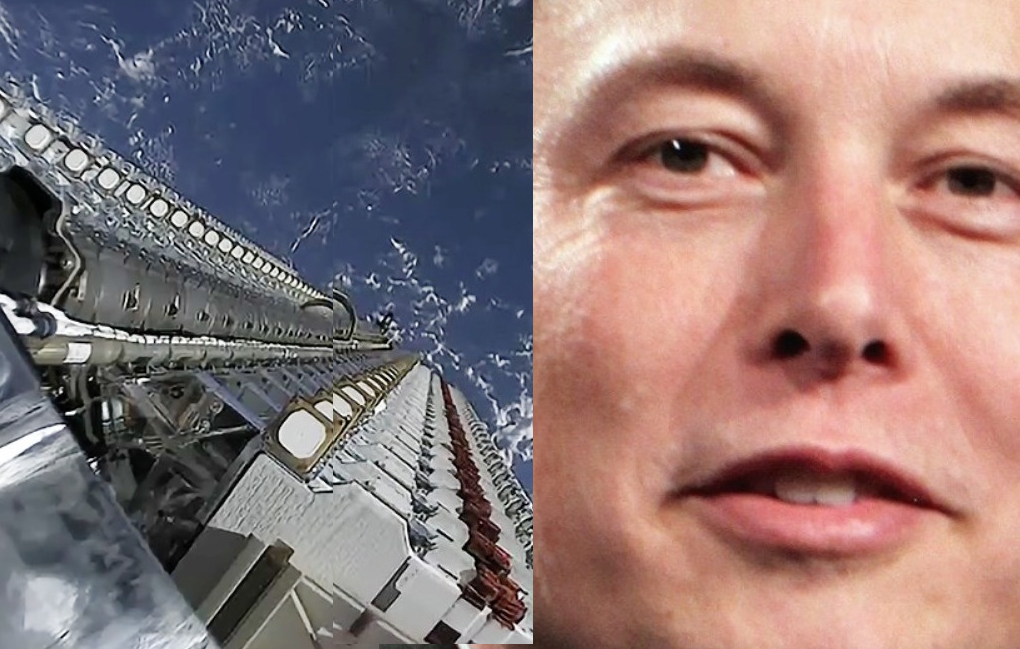 Elon Musk and Starlink rocket deploying satellites. Musk must be removed from control of SpaceX. (Photo: SpaceX/NYI)