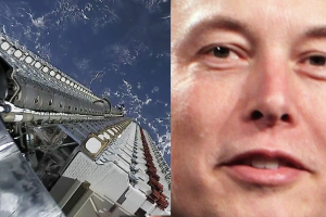 Elon Musk and Starlink rocket deploying satellites. Musk must be removed from control of SpaceX. (Photo: SpaceX/NYI)